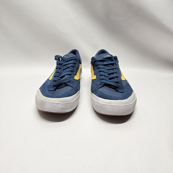 Vans Pro Skate Shoes Size 11.5 – Blue Yellow Stripe SickStick Sole Made China - Picture 2 of 10
